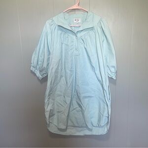 Holly Shae Design Laney High Neck Button Dress Light Blue XS/M